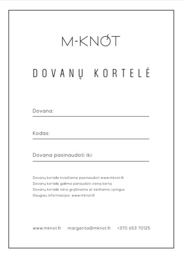 Elektroninė DOVANŲ KORTELĖ